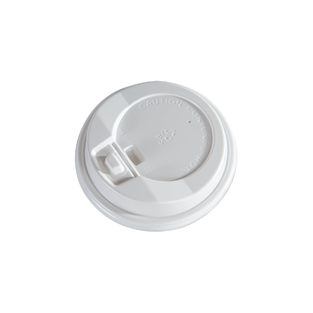 90mm White Dome Hot Cup Lid