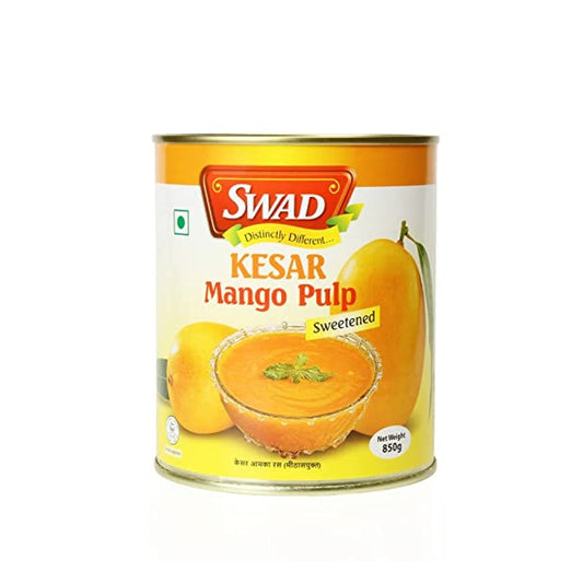 Swad芒果酱, Kesar Mango Pulp Sweetened, 850g*24